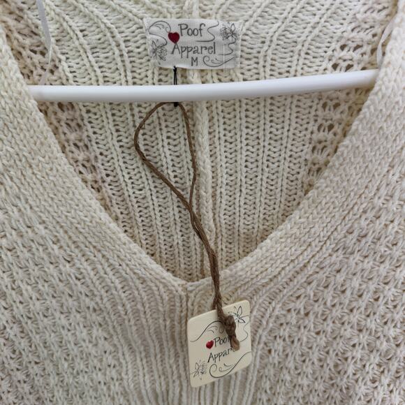 Poof Apparel Pullover Long Sleeve Knit Sweater US Women's M - Picture 3 of 6